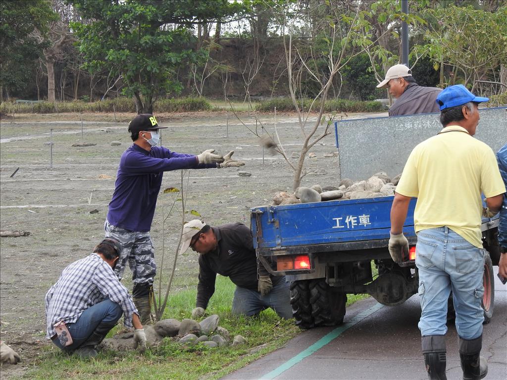 縣長饒慶鈴 打造台東森林公園  蝴蝶復育區木槿迎風盛開綠意盎然