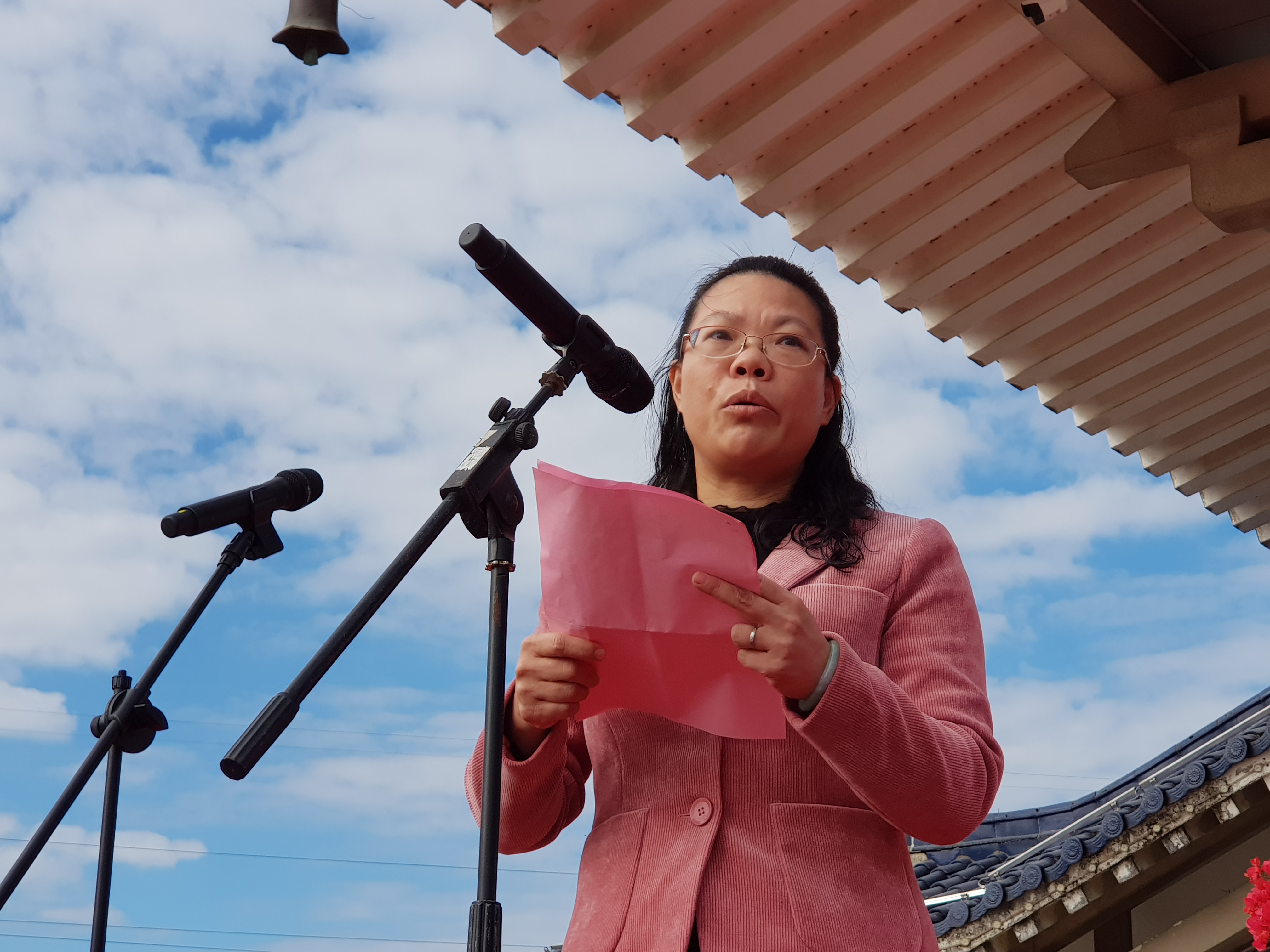 漳州市雲霄縣委常委、宣傳部長林意純致詞