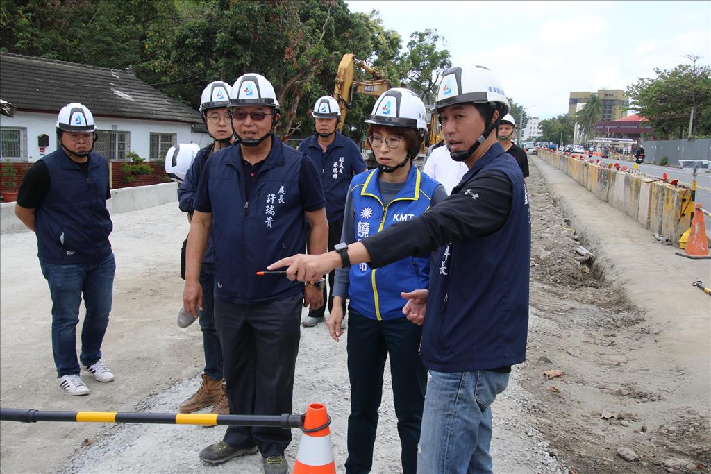 臺東市桂林北路周邊環境營造工程推動 饒縣長關心進度 期打造休閒娛樂場域